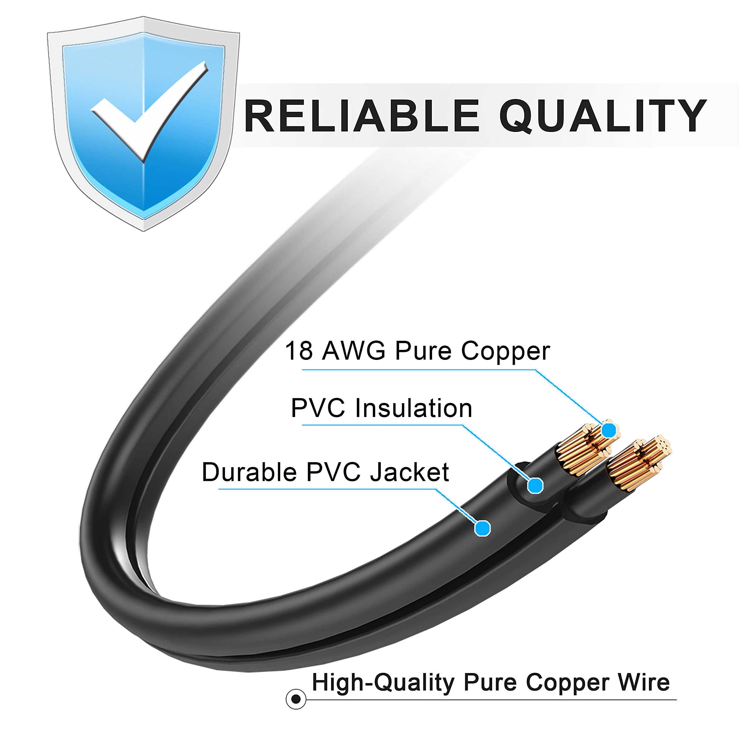 Foto 6 pulgar | Cable de Alimentación de TV 6 Pies para Samsung LG Sony Insignia TCL Roku Sharp - Venta Internacional