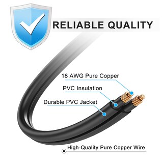 Foto 5 | Cable de Alimentación de TV 6 Pies para Samsung LG Sony Insignia TCL Roku Sharp - Venta Internacional
