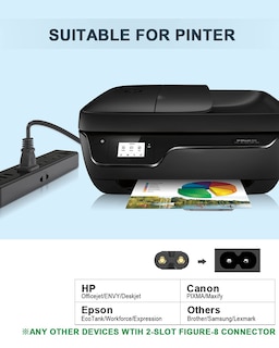 Foto 5 | Cable de Alimentación AC de 12 Pies para PS5 PS4 PS3 Xbox One S/X Samsung TCL - Venta Internacional
