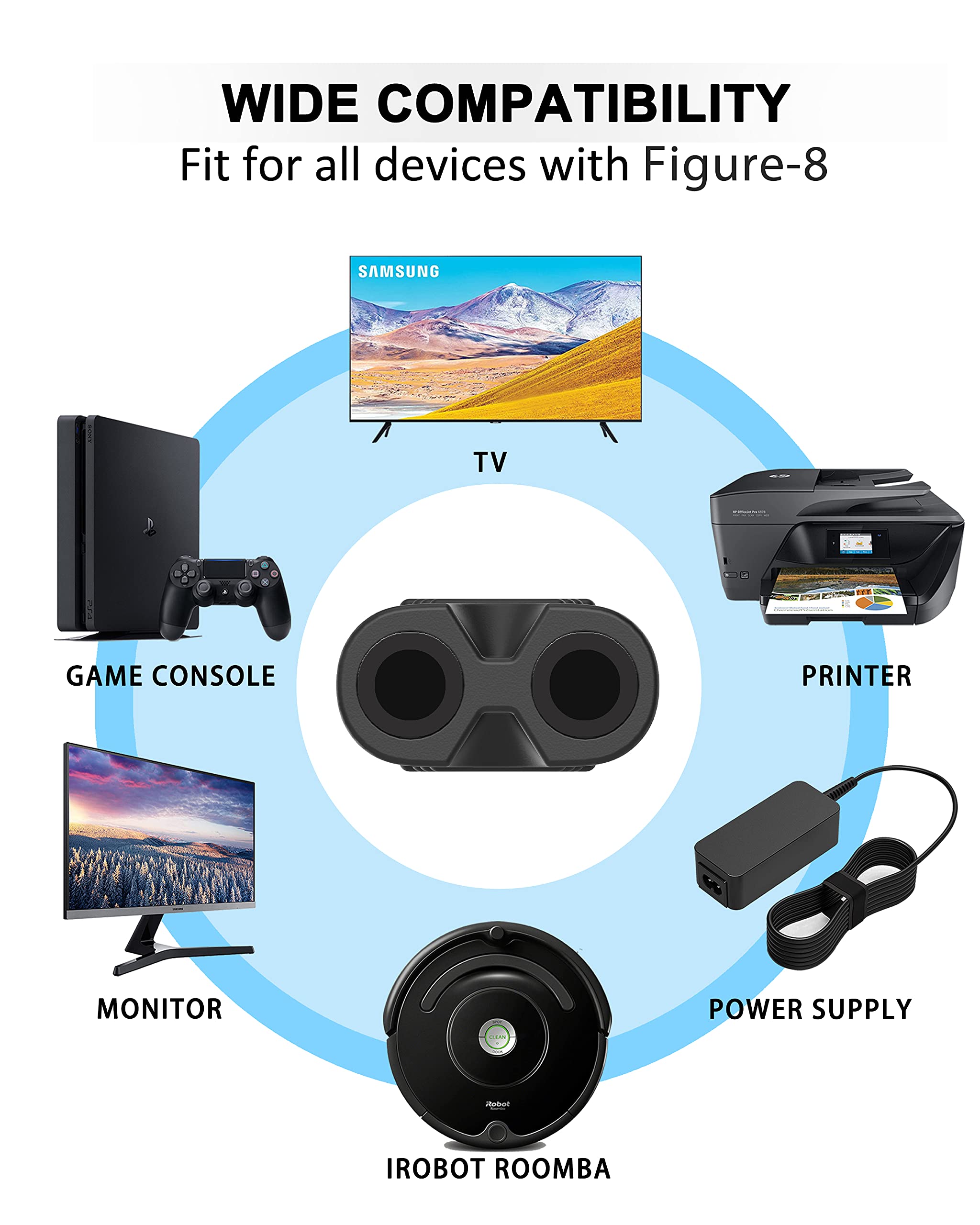 Foto 3 pulgar | Cable de Alimentación AC Bicmice para PS5 PS4 PS3 Xbox One S/X TV 3 Pies - Venta Internacional