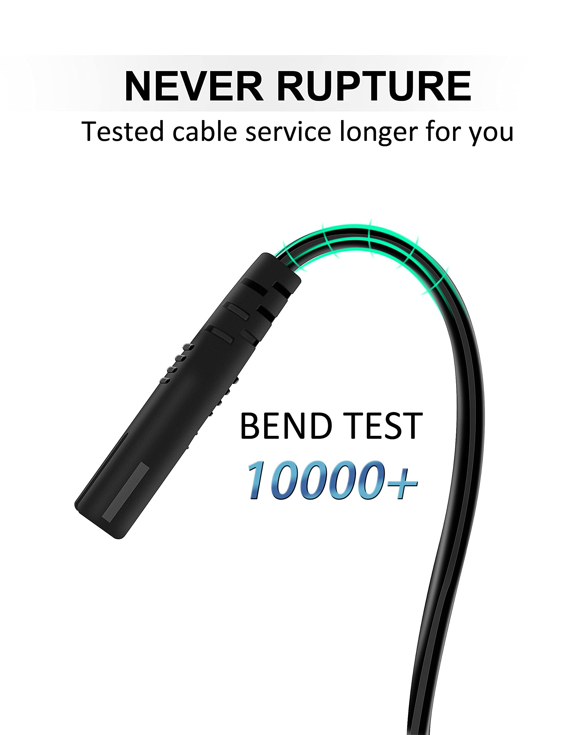Foto 8 pulgar | Cable de Alimentación Bicmice 6 Pies 18 Awg 7 a 125 V Ac 2 Clavijas - Venta Internacional