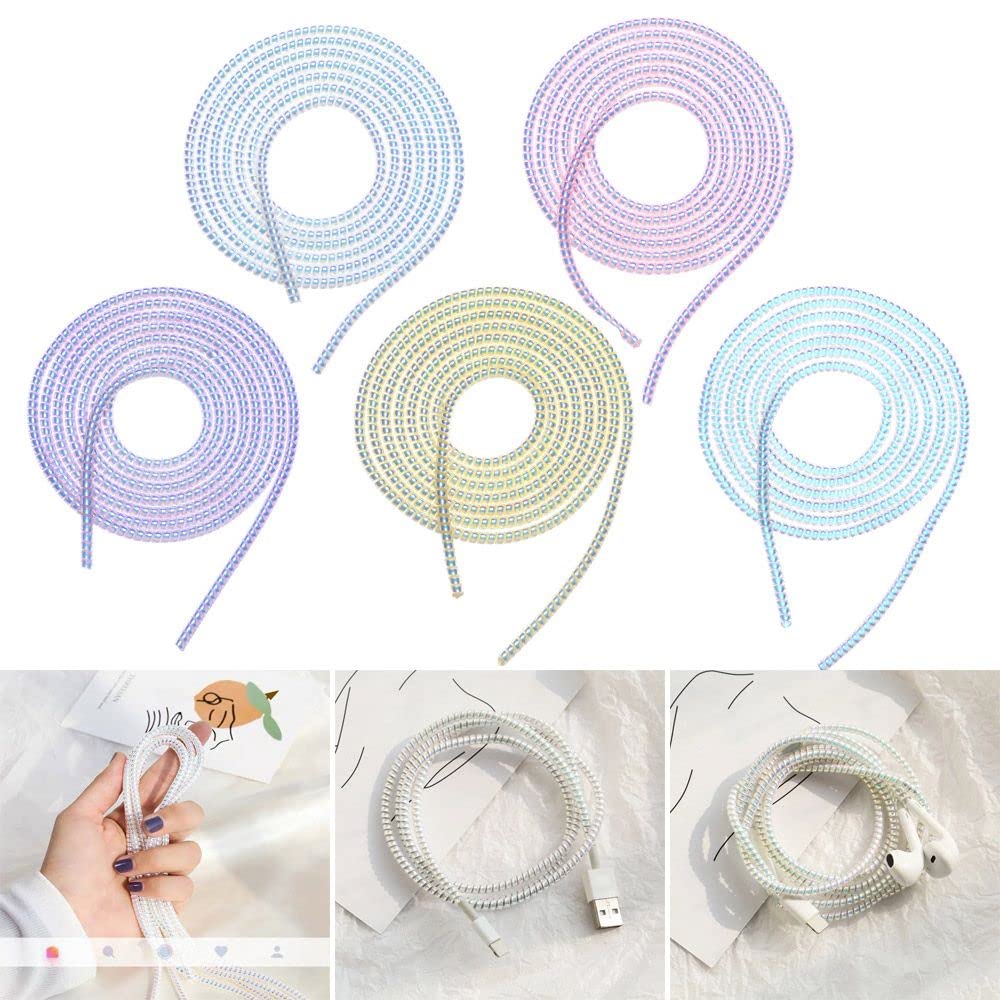 Foto 3 pulgar | Cable Protector En Espiral, Cable De Datos Usb, Teléfono, Auriculares, Tpu - Venta Internacional.