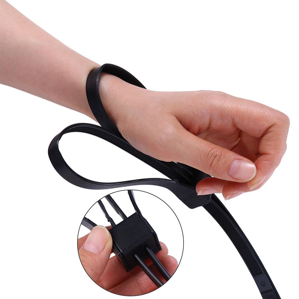Foto 3 pulgar | Correa De Amarre Para Cables, Correa Táctica Para Cinturón De Senderismo, Negra - Venta Internacional.
