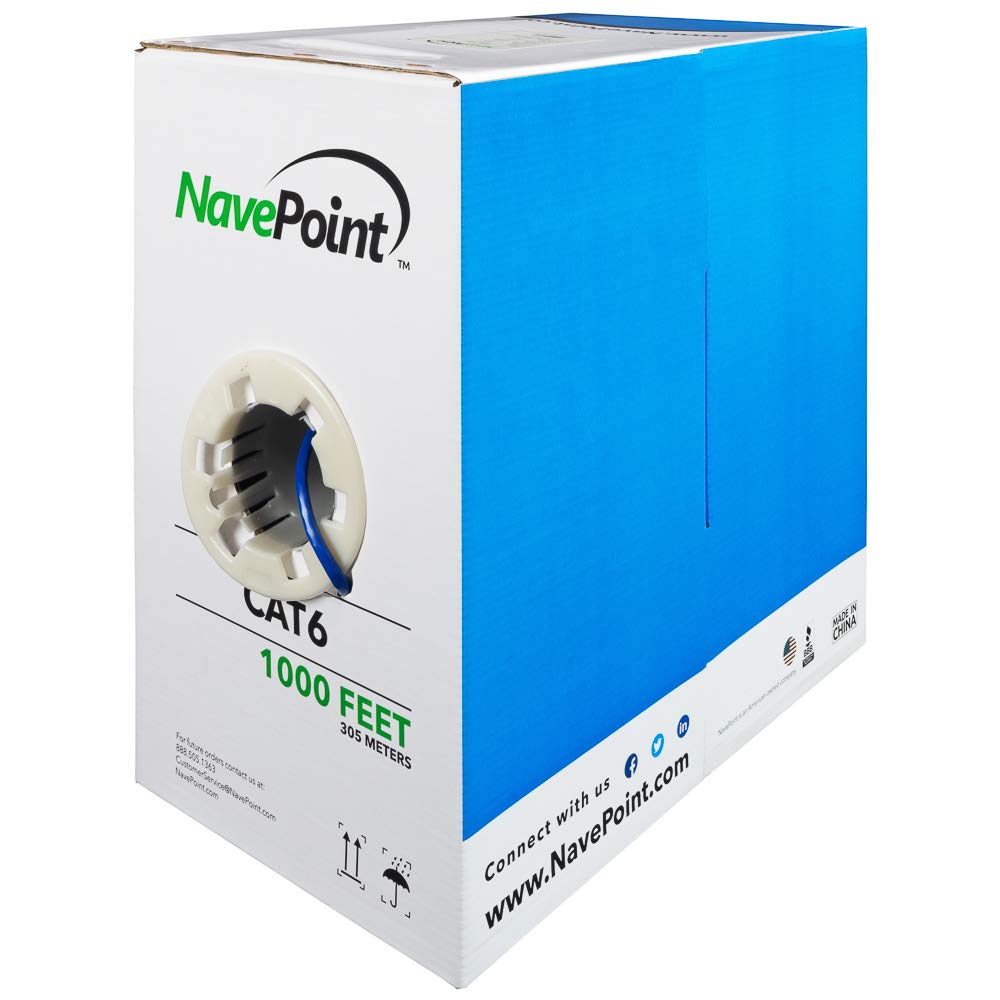 Foto 2 pulgar | Cable Ethernet Navepoint Cat6, 1000 Pies, 305 M, Azul, 550 Mhz, Utp - Venta Internacional.