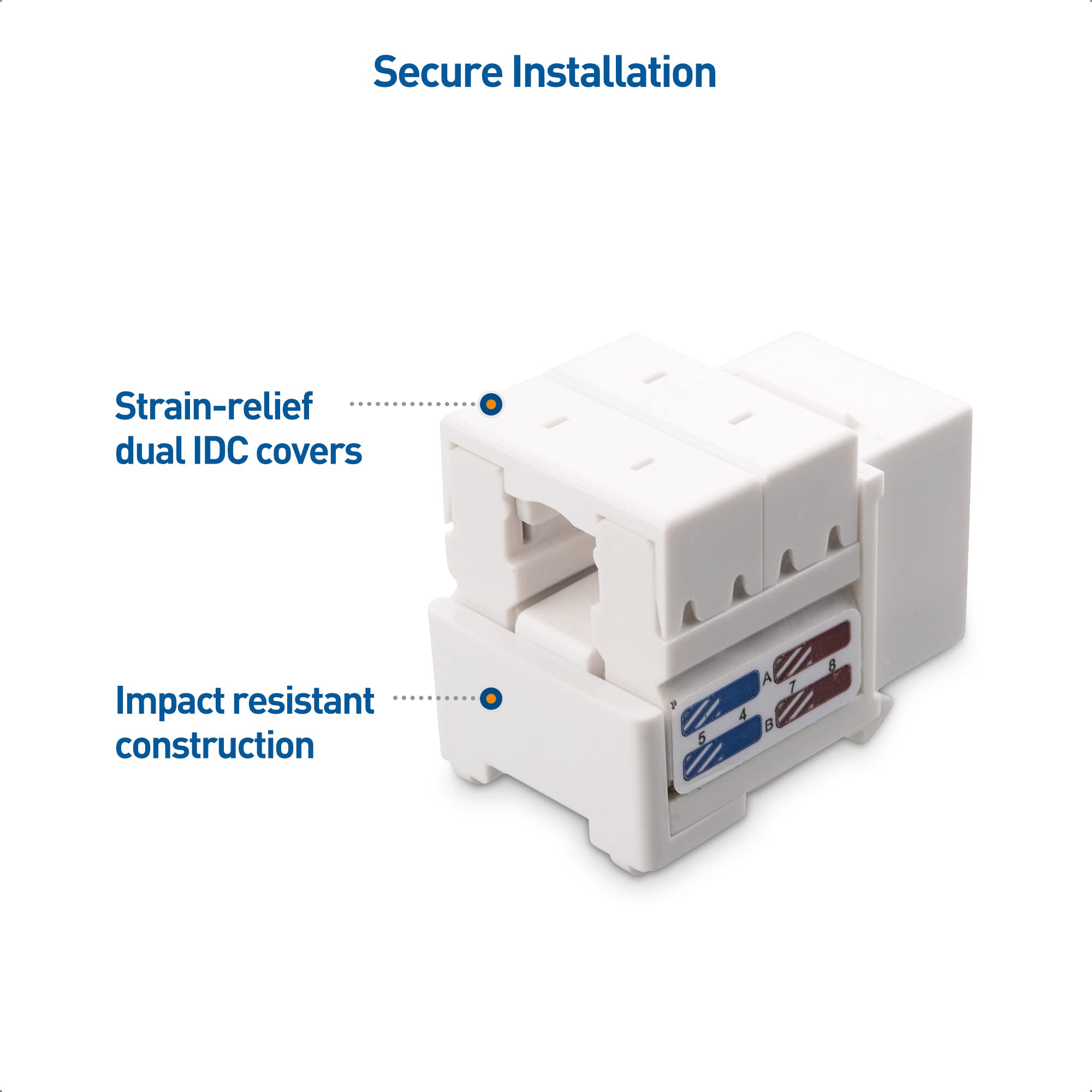 Foto 7 pulgar | Keystone Jack Cable Matters Cat6 De 10 Gbps, Paquete De 25 Unidades, Color Blanco - Venta Internacional.