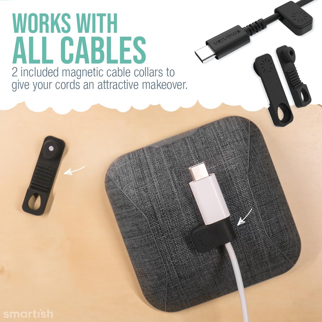 Foto 5 pulgar | Cable Wrangler Organizer Smartish, Soporte Magnético Para Cables, Gris - Venta Internacional.