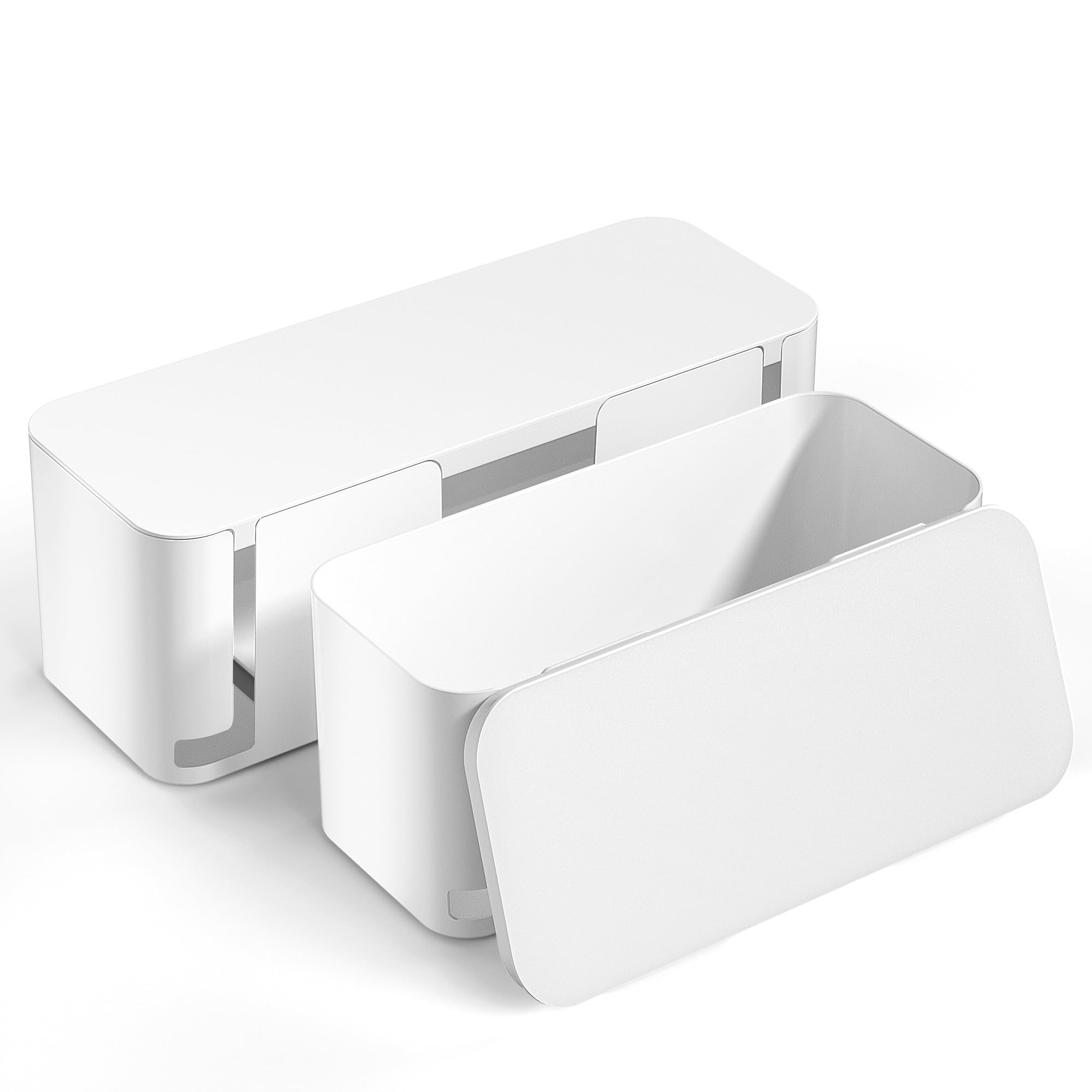 Foto 1 | Caja De Gestión De Cables Yecaye, Paquete De 2 Unidades, Grande Y Mediana, Blanca - Venta Internacional.