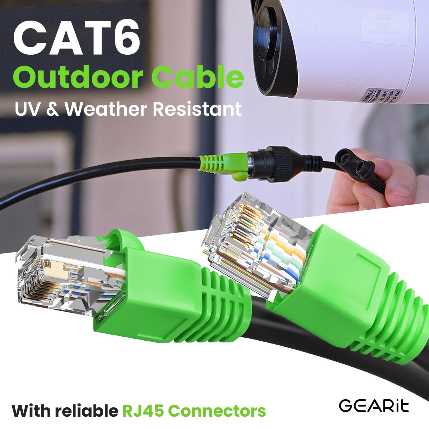 Foto 3 pulgar | Cable De Conexión Ethernet Gearit Rj45 Cat-6 De 10 Gbps Y 76,2 M, Negro - Venta Internacional.