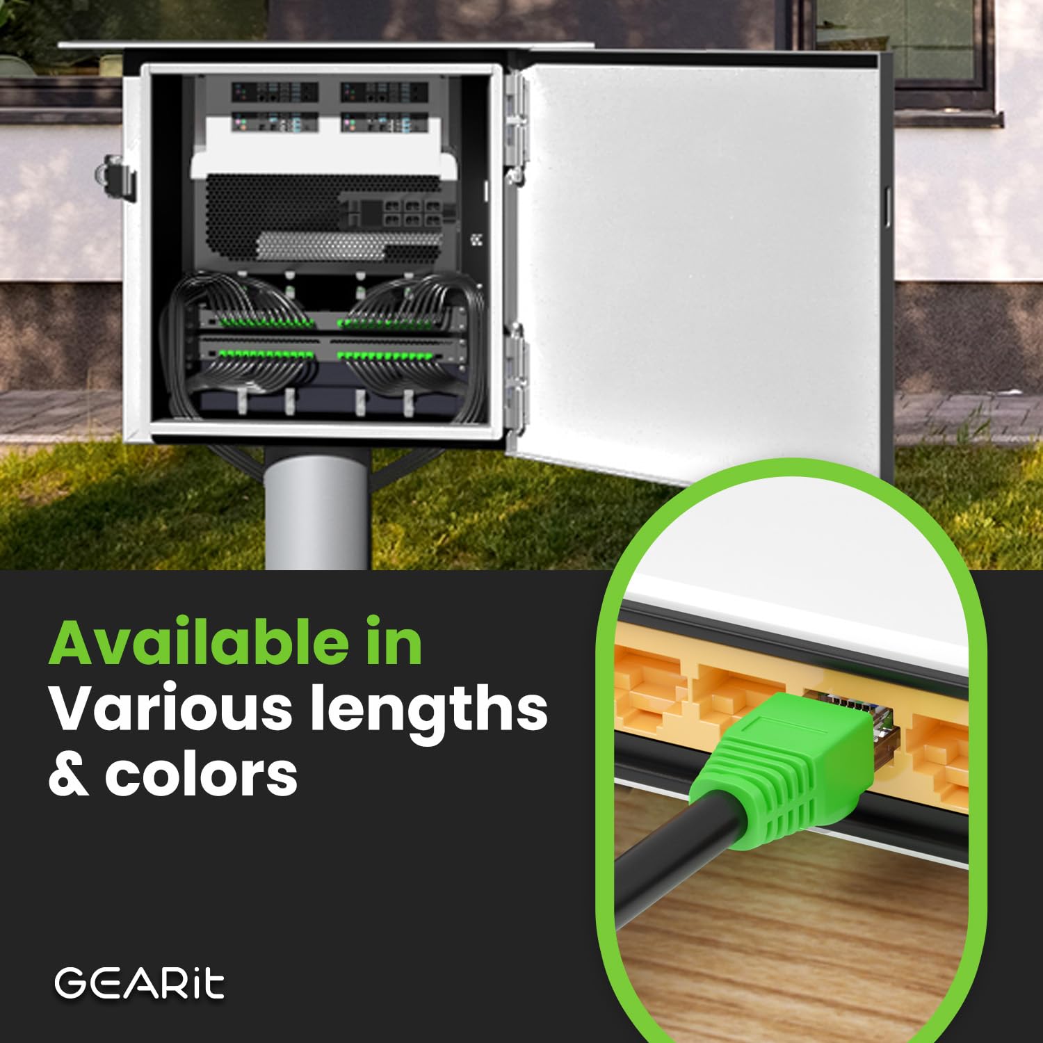 Foto 6 | Cable De Conexión Ethernet Gearit Rj45 Cat-6 De 10 Gbps Y 76,2 M, Negro - Venta Internacional.