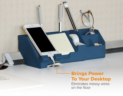 Foto 3 | Kit Organizador De Escritorio Bostitch Office Konnect De 9 Piezas, Azul - Venta Internacional.