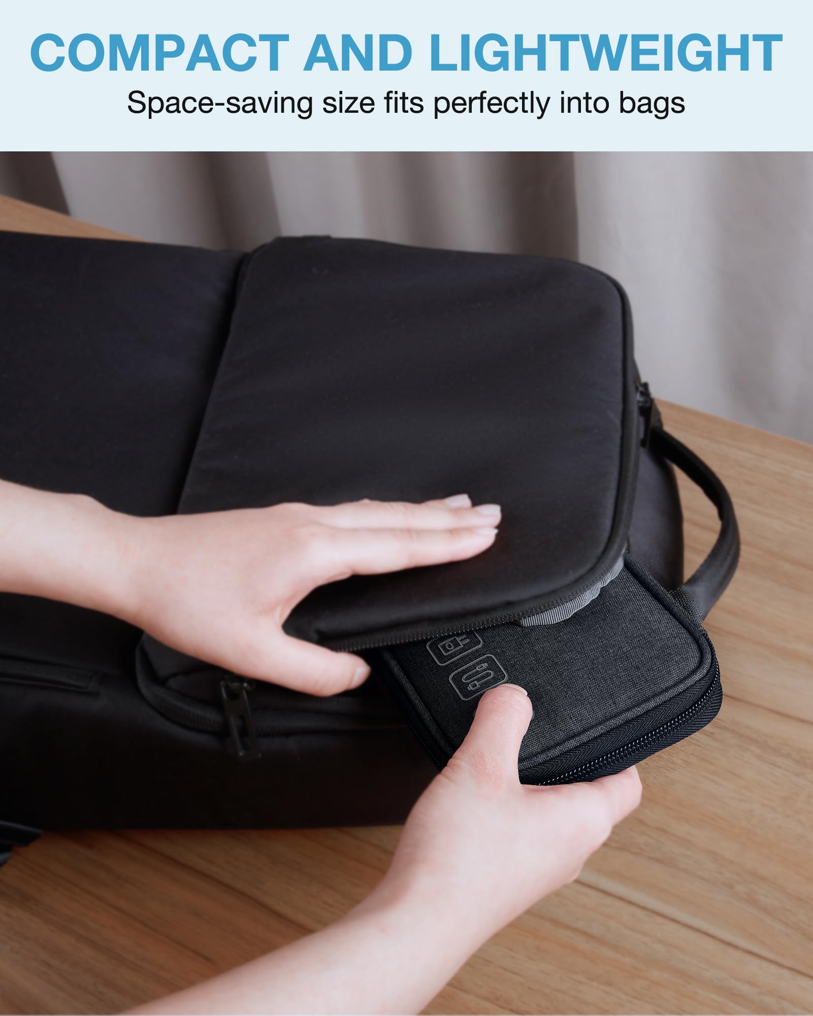 Foto 7 pulgar | Bolsa Organizadora De Cables De Viaje Bagsmart Cord Organizer Negra - Venta Internacional.