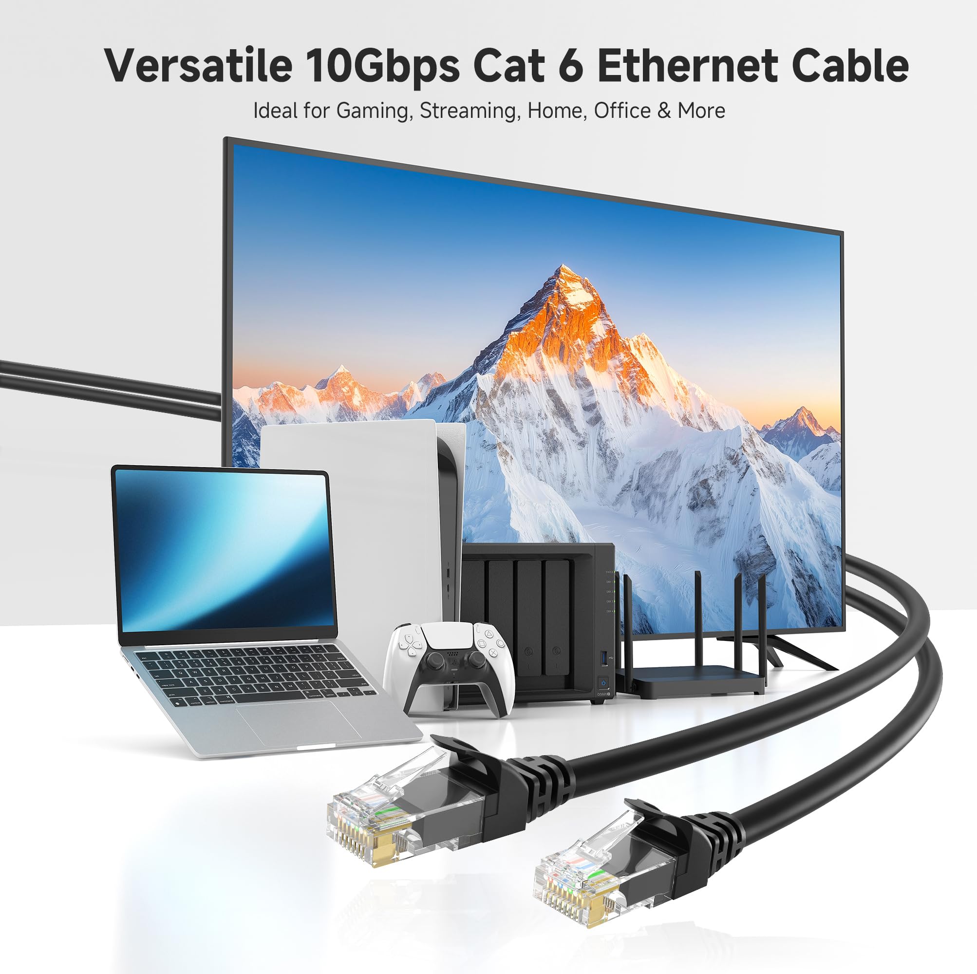 Foto 3 pulgar | Cable Ethernet Matters Cat 6, 10 Gbps, 25 Pies, Negro - Venta Internacional.