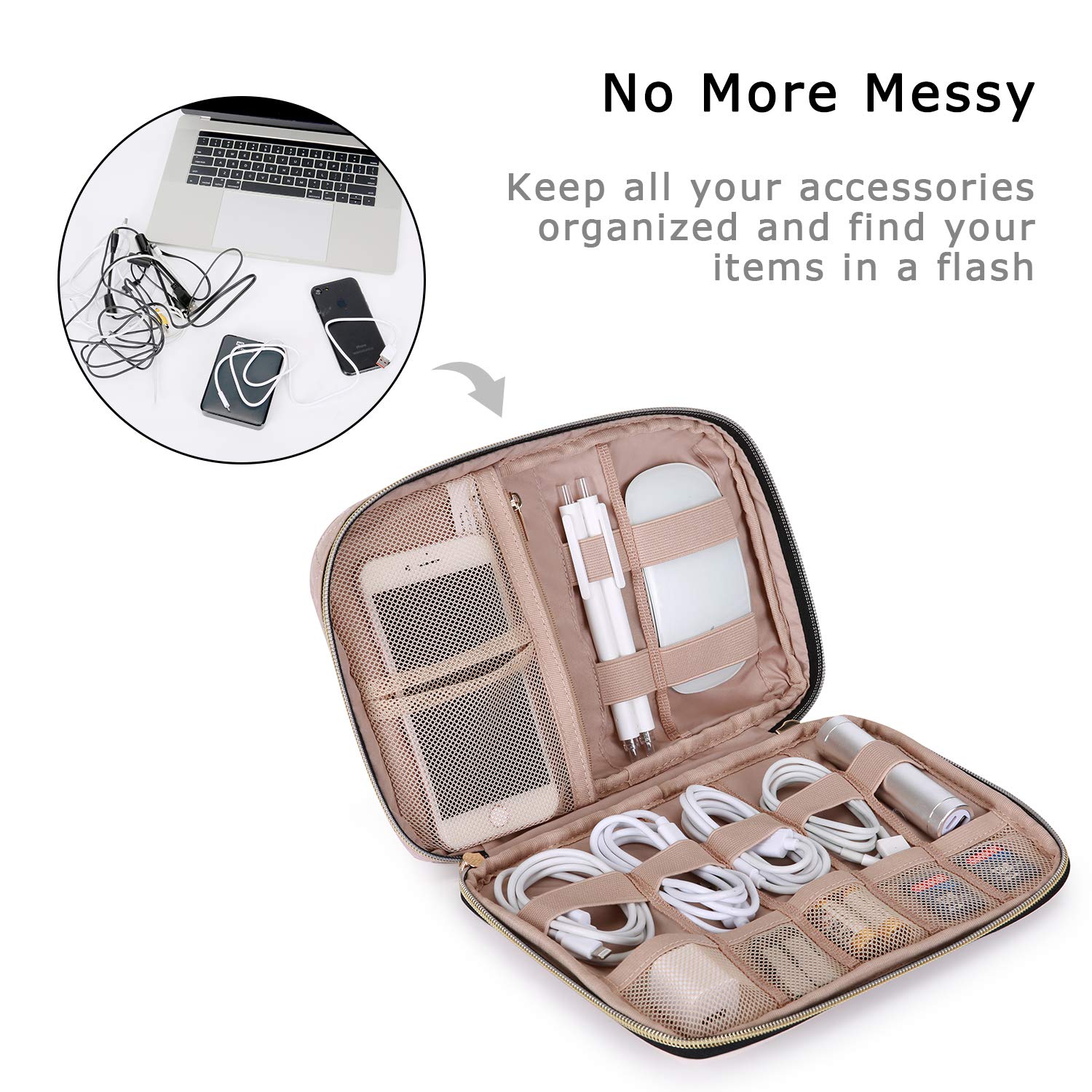 Foto 3 pulgar | Estuche de Viaje Bagsmart Rosa - Venta Internacional