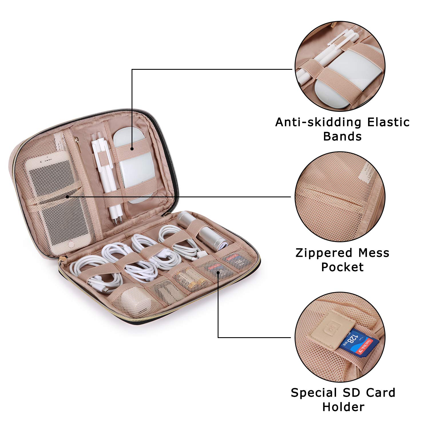 Foto 5 pulgar | Estuche de Viaje Bagsmart Rosa - Venta Internacional