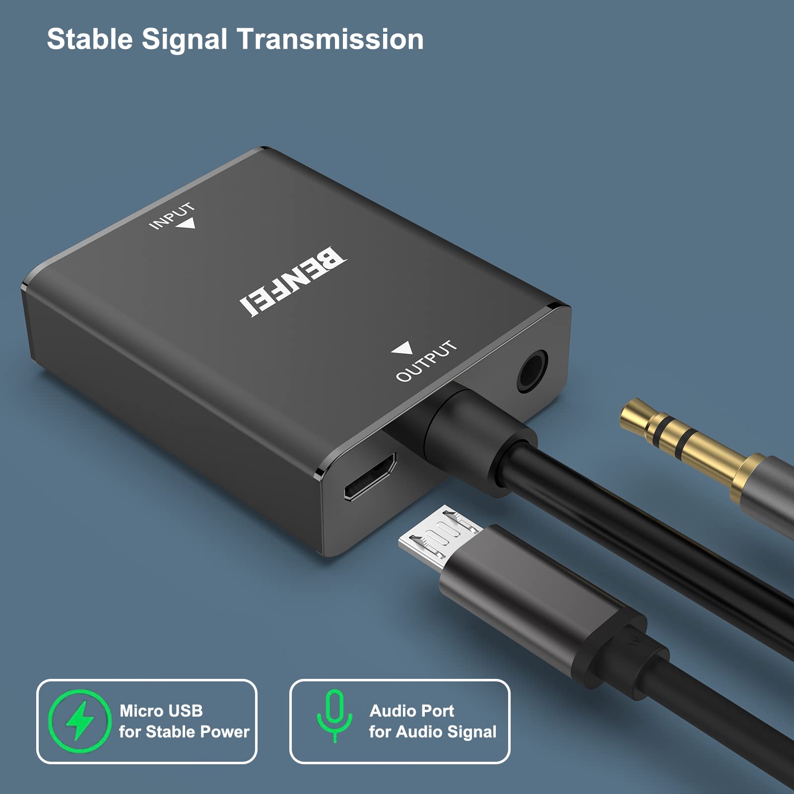 Foto 2 | Adaptador Hdmi A Vga Benfei Hdmi De Ordenador A Monitor Vga - Venta Internacional.