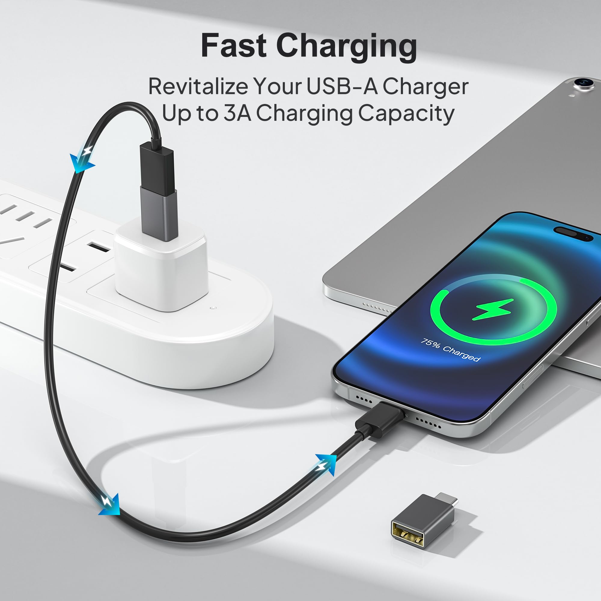 Foto 6 pulgar | Adaptador USB-C a USB Elebase 4 Unidades para MacBook Pro Air - Venta Internacional