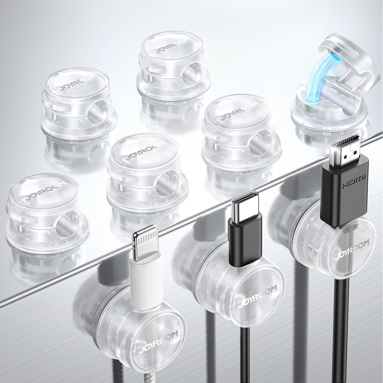 Foto 1 | Organizador De Cables Para Gestión De Cables Joyroom, Paquete De 9 - Venta Internacional.