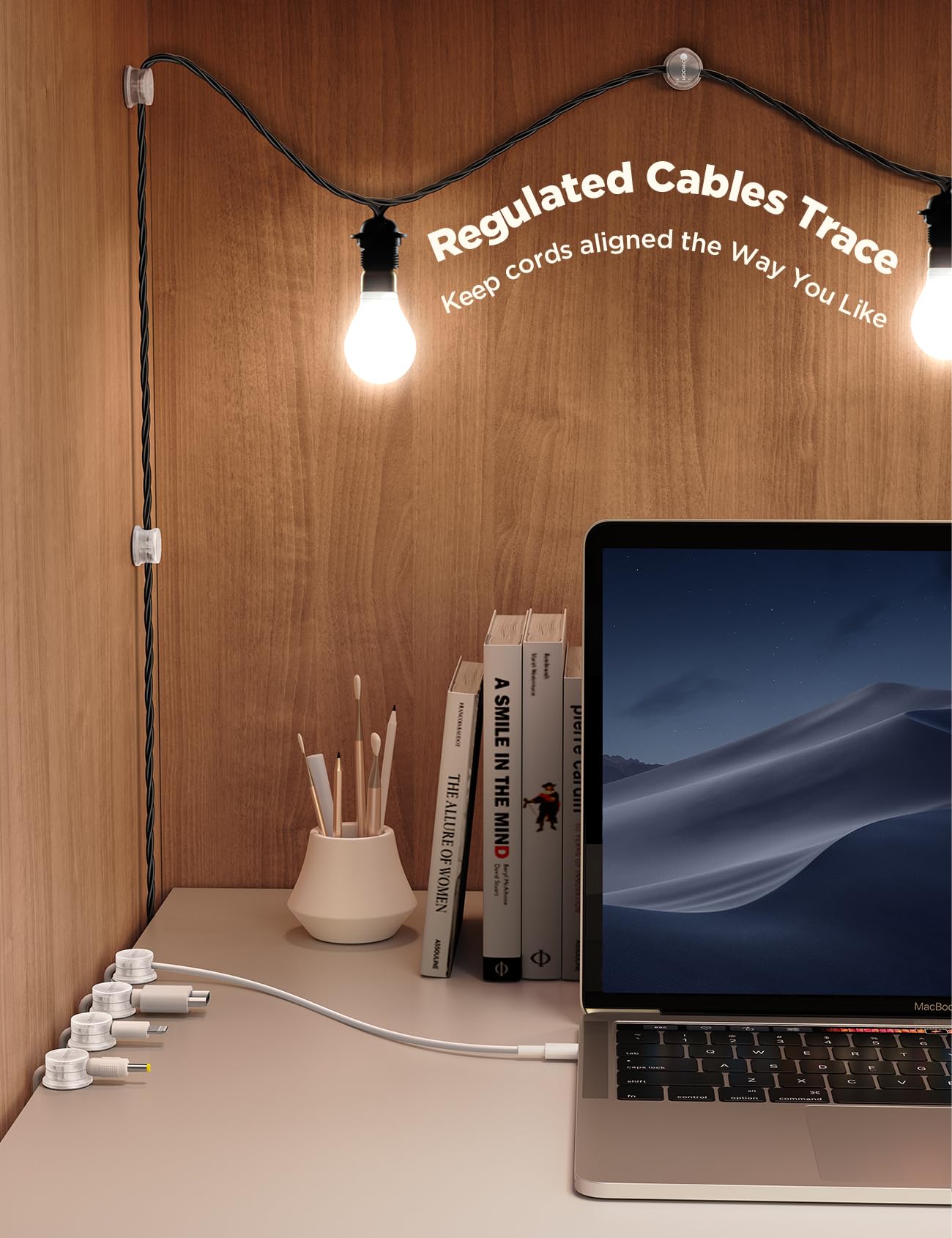 Foto 4 pulgar | Organizador De Cables Para Gestión De Cables Joyroom, Paquete De 9 - Venta Internacional.