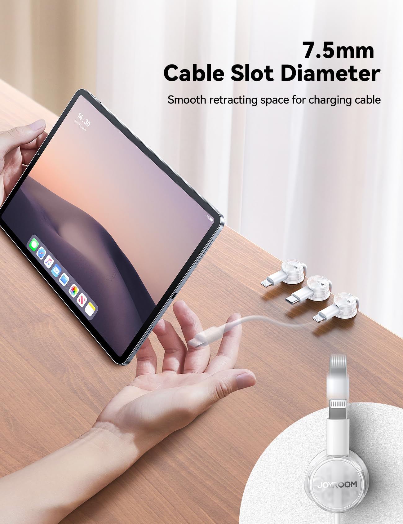 Foto 5 pulgar | Organizador De Cables Para Gestión De Cables Joyroom, Paquete De 9 - Venta Internacional.