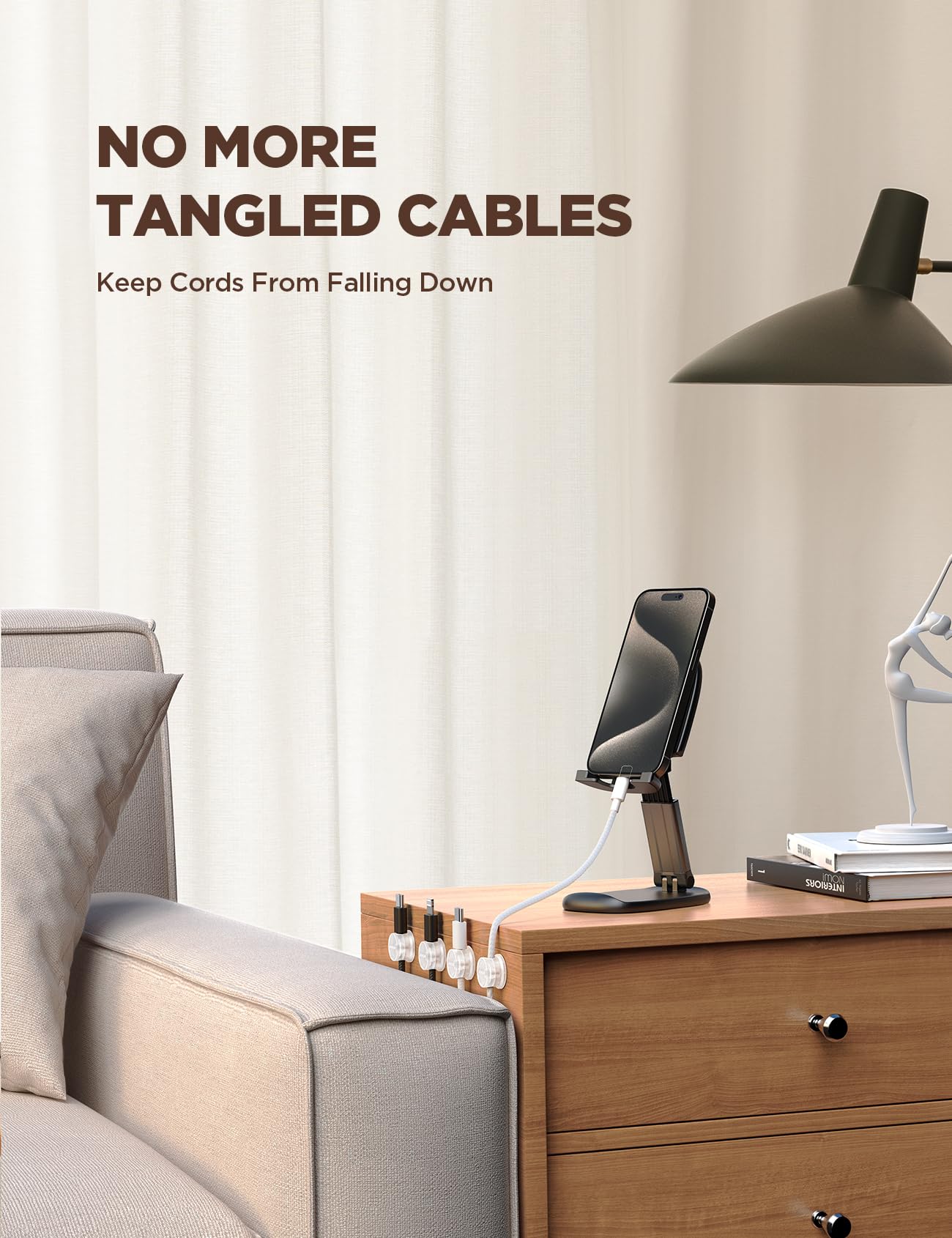 Foto 7 | Organizador De Cables Para Gestión De Cables Joyroom, Paquete De 9 - Venta Internacional.