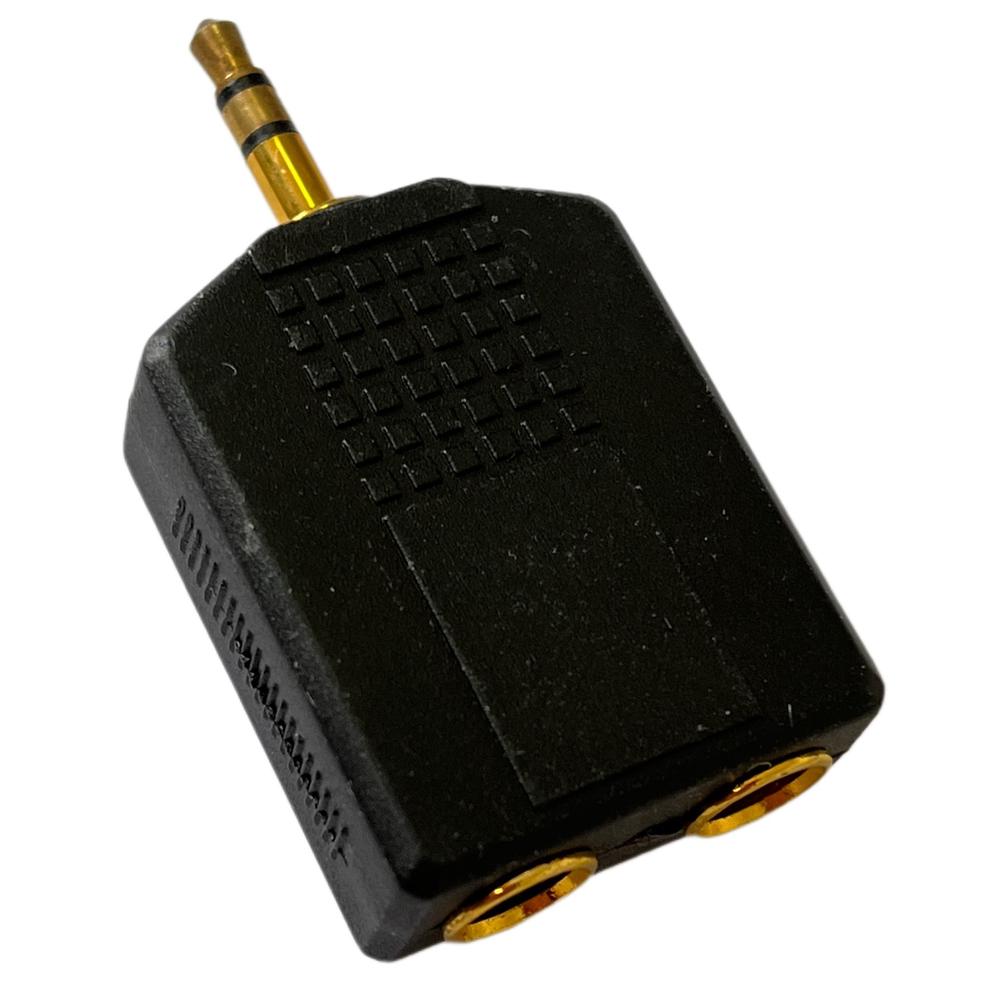 Foto 2 | Adaptador 2 Jacks 6,3mm Estereo A Plug 3,5mm Monoaural