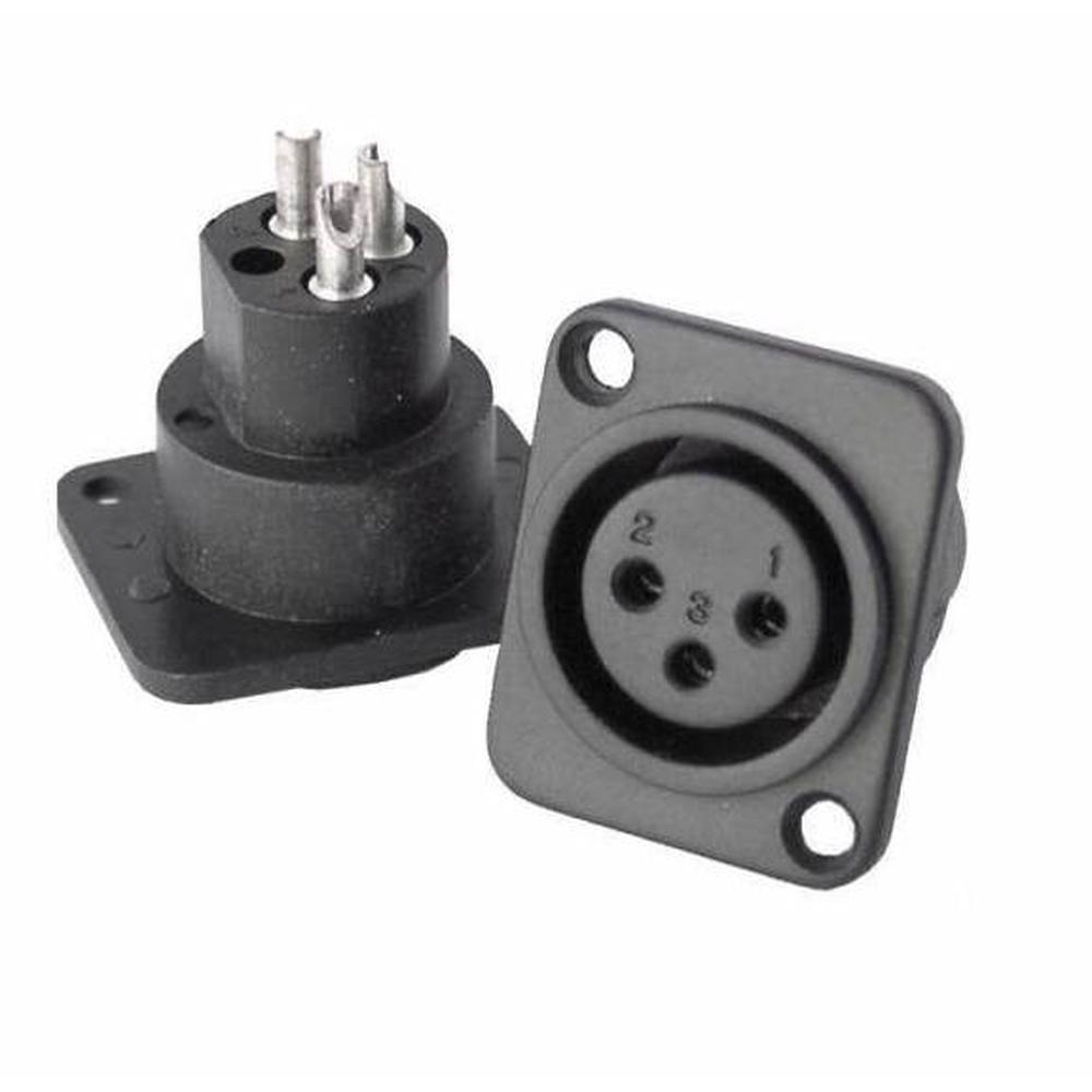 Foto 1 | Conector Plástico Xlr Hembra Para Chasis