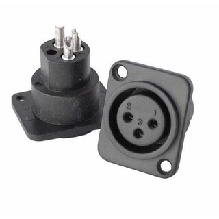 Foto 1 | Conector Plástico Xlr Hembra Para Chasis