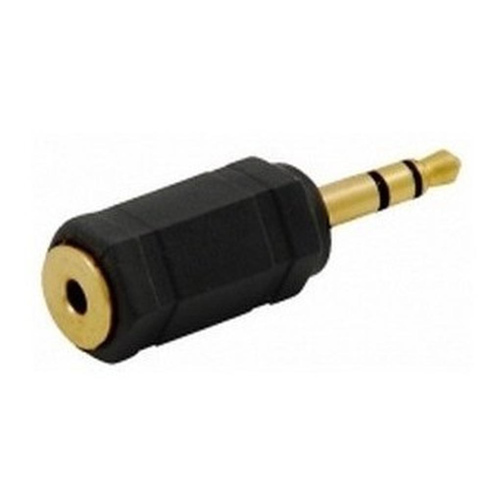 Adaptador Connector de Jack 2.5 Mm Estéreo a Plug de 3.5 mm Estéreo Dorado