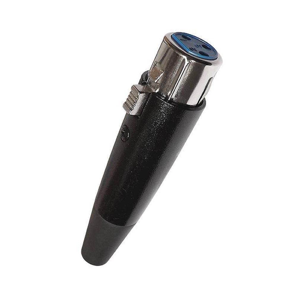 Foto 3 pulgar | Plug Conector Xlr Hembra Con Aislante, Seguro Y Protector De Cable Ja-125rl