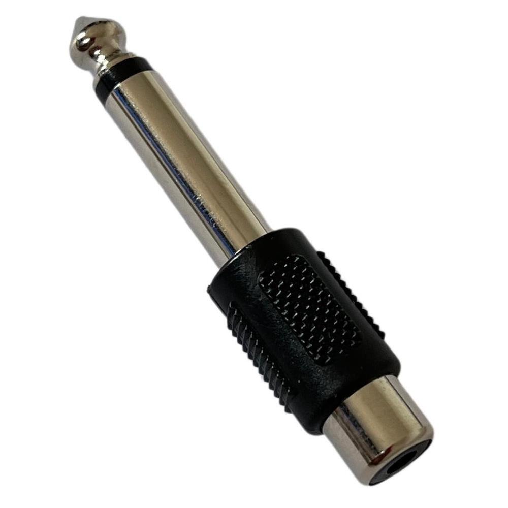 Adaptador Rca Hembra A Plug Ts 6,3mm Macho