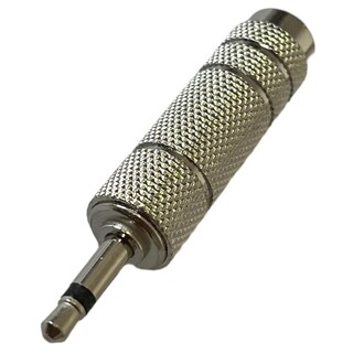 Foto 1 | Adaptador Jack 6,3mm Mono a Plug 3,5 mm Mono Metal