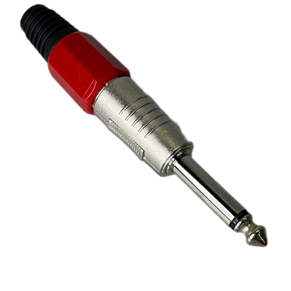 Foto 2 | Conector Jendrix Plug 6,3 mm Mono Tipo Jumbo Rojo