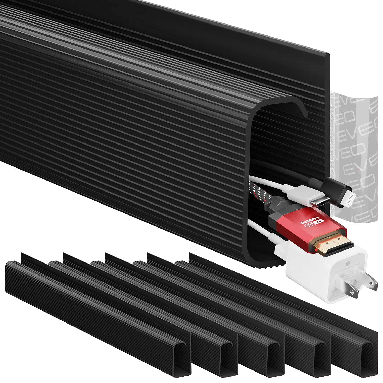 Foto 1 | Kit De Gestión De Cables Eveo Para Debajo Del Escritorio (6 Unidades), Organizador De Cables - Venta Internacional.