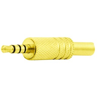 Foto 2 | Plug Kapton 3.5 mm Dorado Estéreo / Video
