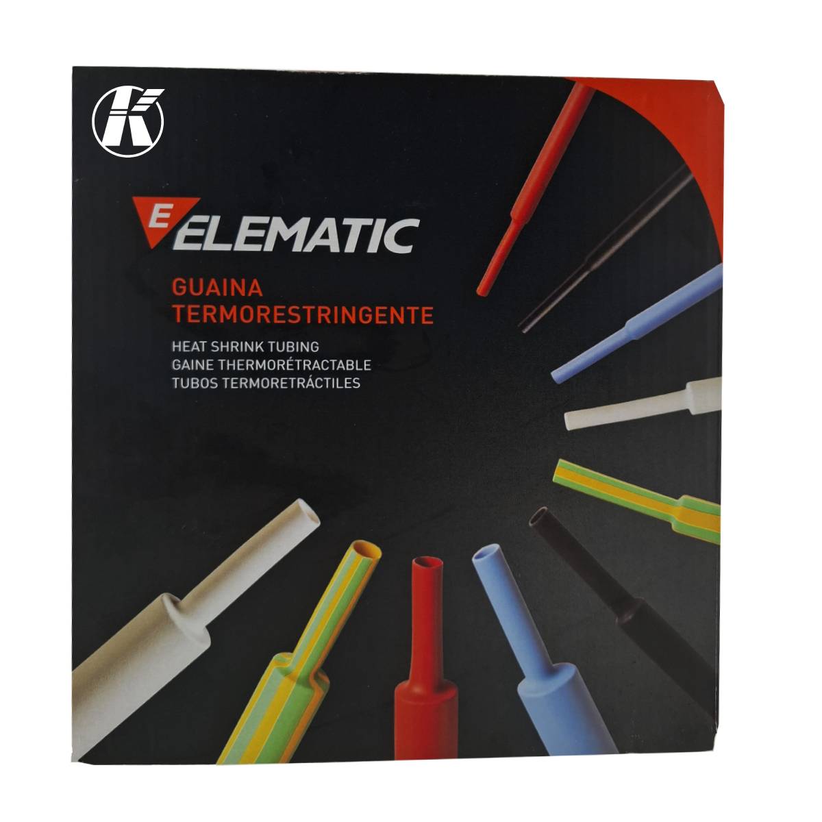 Foto 1 | Termofit Italiano Elematic 1/16 Pulgadas /1.6 mm Caja Negro