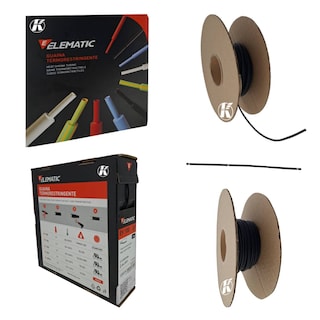 Foto 2 | Termofit Italiano Elematic 1/16 Pulgadas /1.6 mm Caja Negro