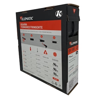 Foto 3 | Termofit Italiano Elematic 1/16 Pulgadas /1.6 mm Caja Negro