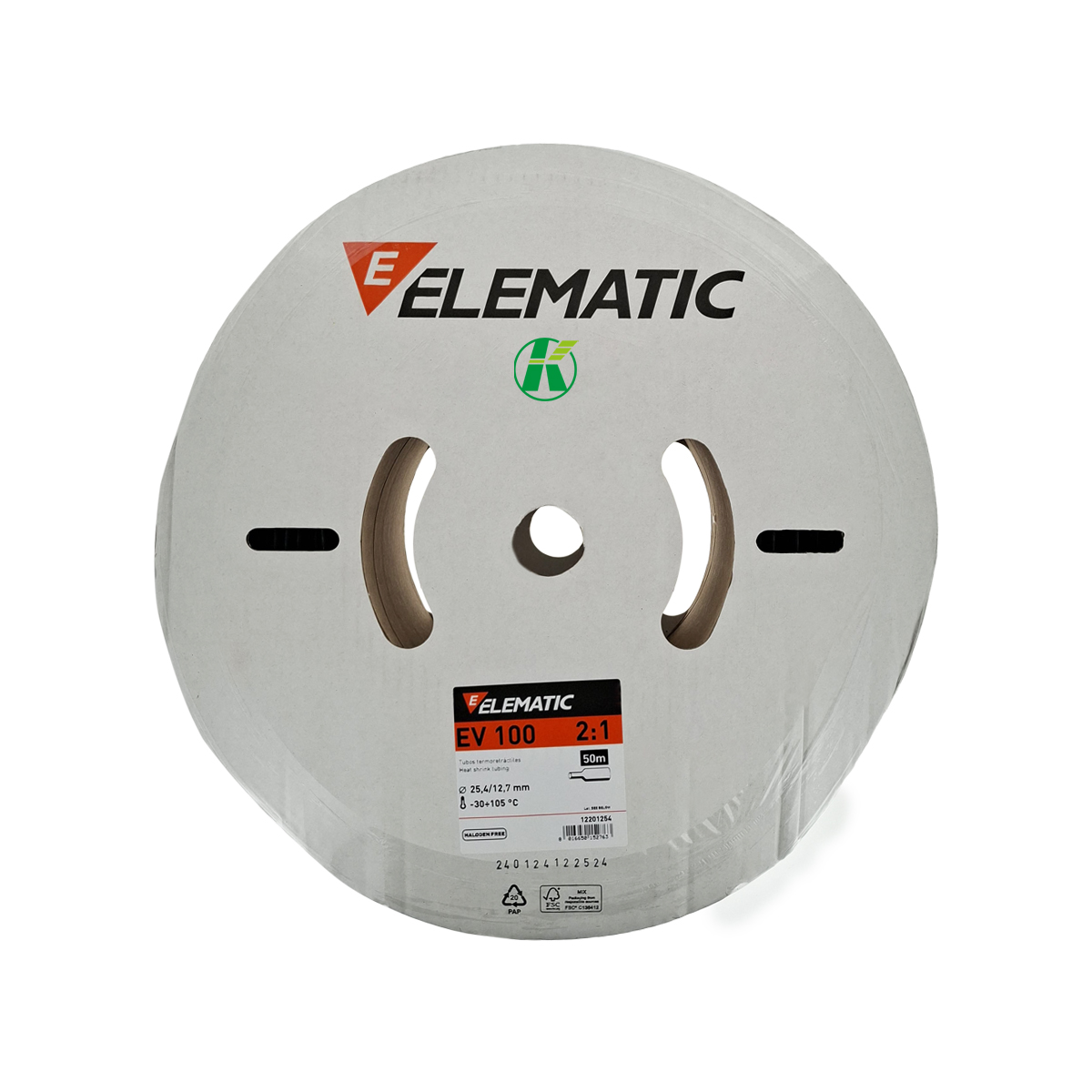 Foto 1 | Termofit Italiano Elematic 1 Pulgada Carrete Negro 50 m