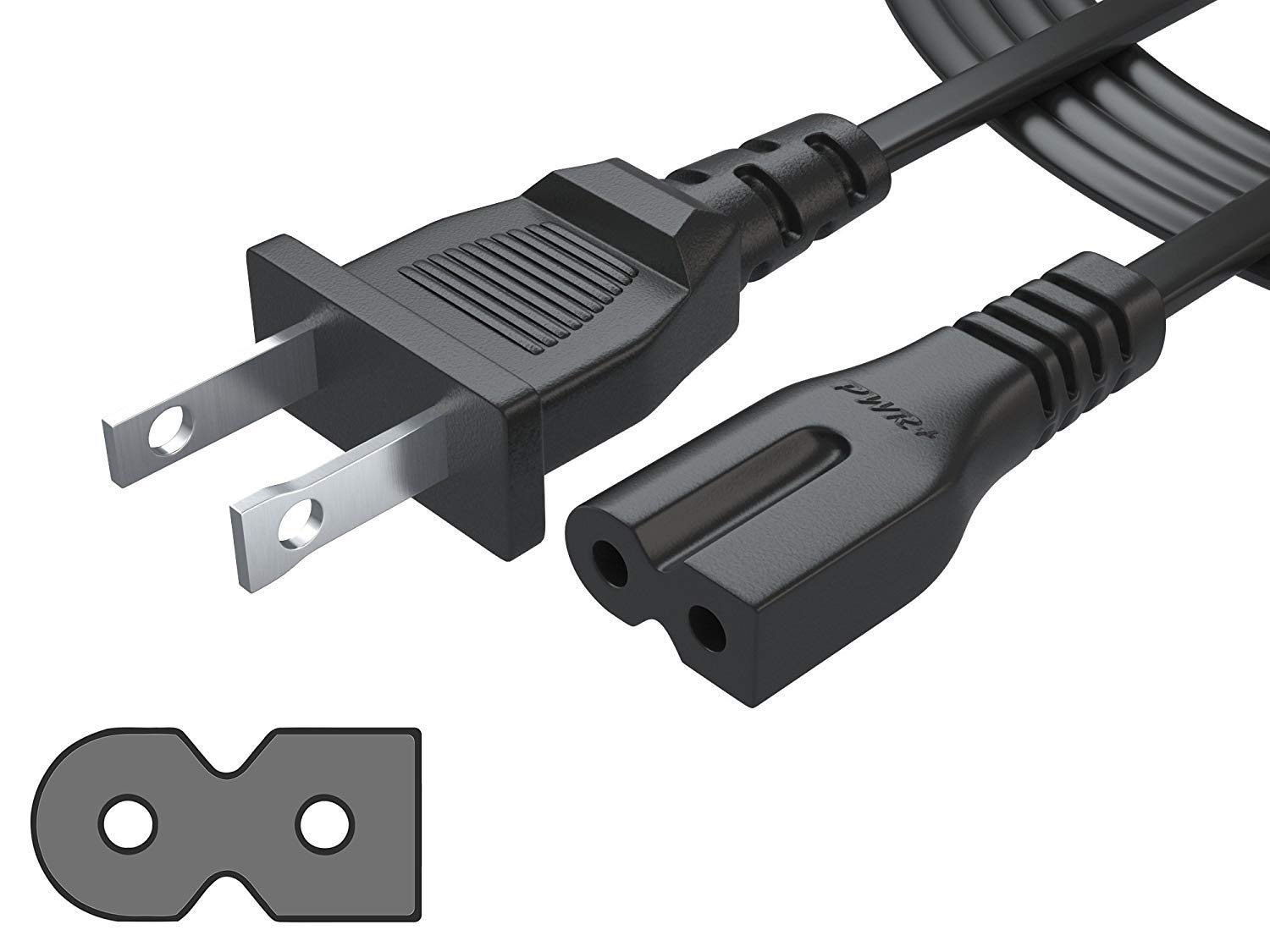 Cable de Alimentación Pwr+ Largo De 2 Clavijas Polarizado De 1.8 M Para Bose - Venta Internacional