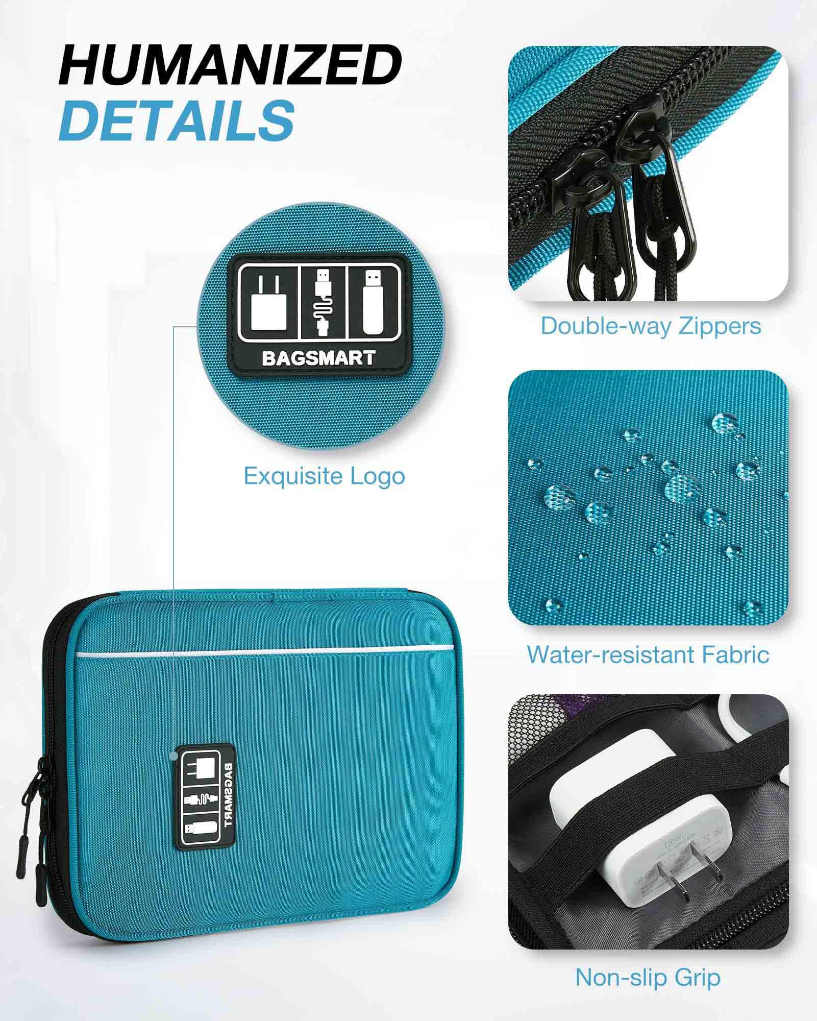 Foto 5 pulgar | Estuche De Viaje Bagsmart Electronics Organizer Azul - Venta Internacional.