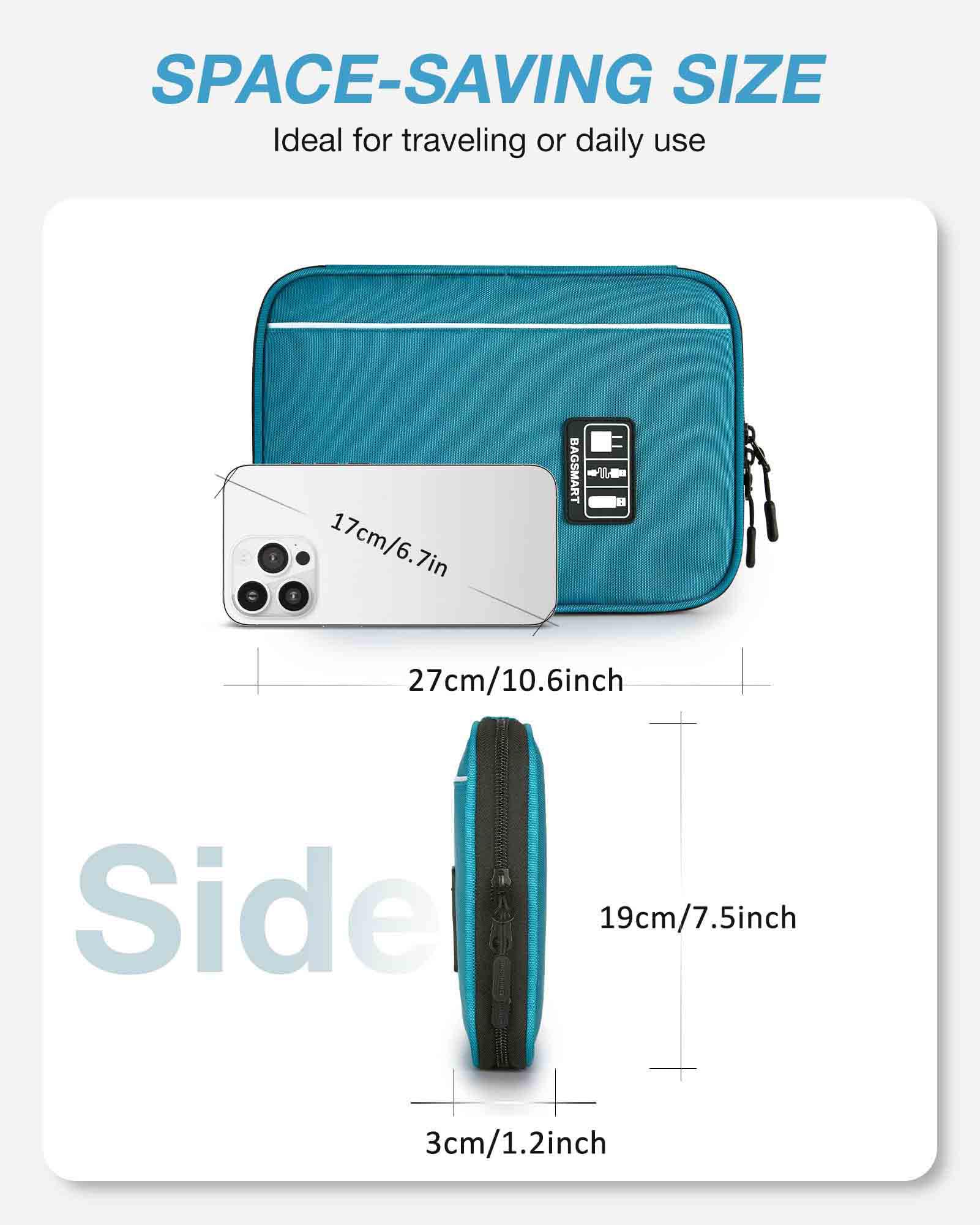 Foto 6 pulgar | Estuche De Viaje Bagsmart Electronics Organizer Azul - Venta Internacional.