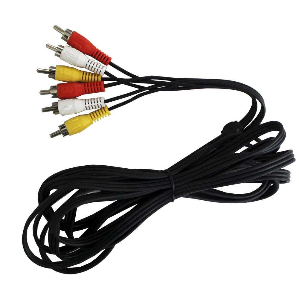 Cable Rca 3 Plug Macho A Macho Audio Y Video 3.6m