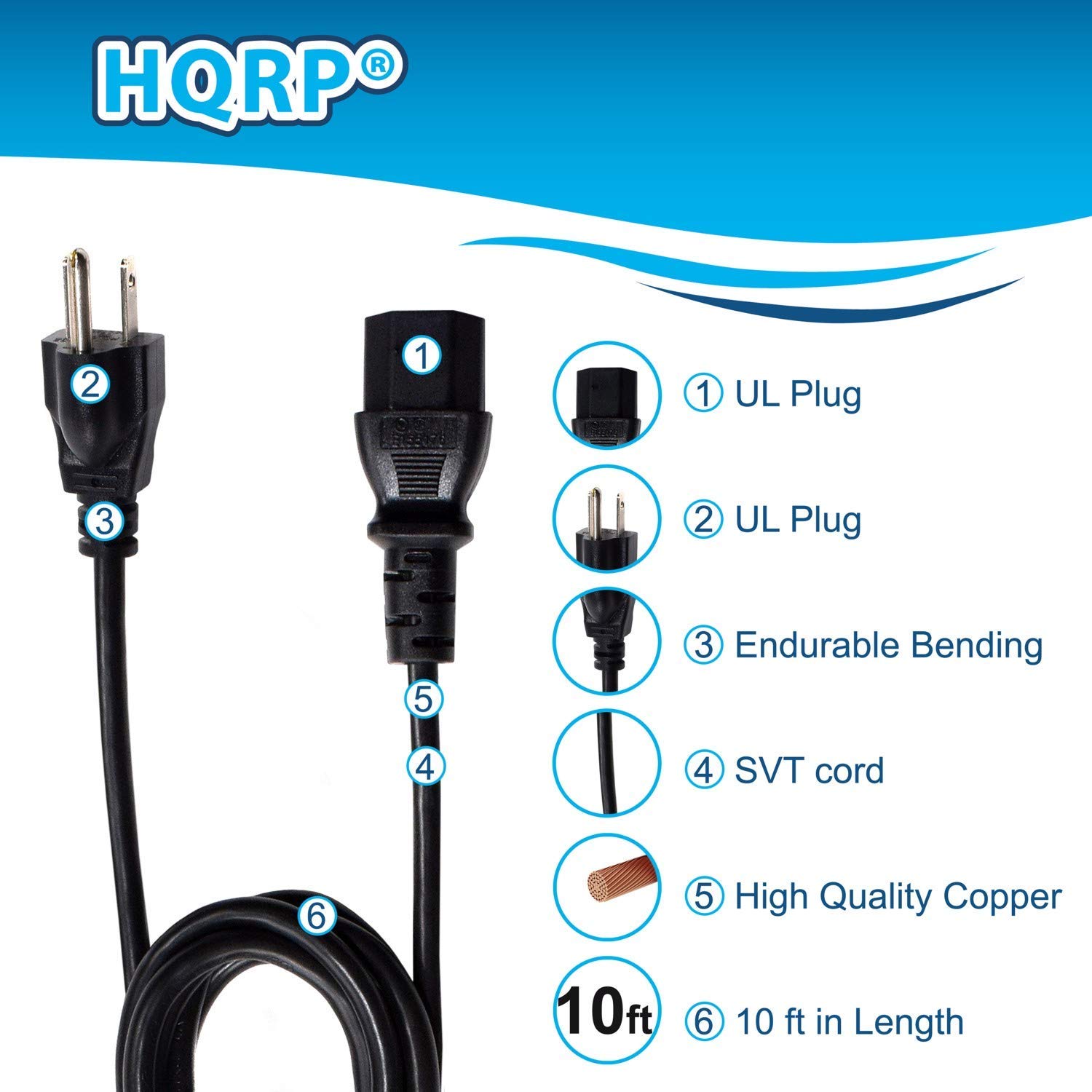 Foto 6 pulgar | Cable De Alimentación Ac Hqrp Compatible Con Marantz Cc4001 Cc4003 - Venta Internacional.