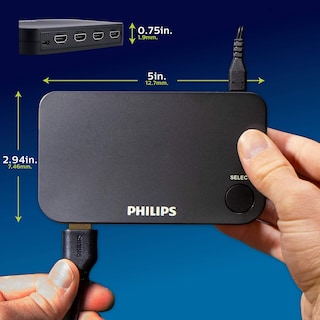 Foto 6 | Conmutador Hdmi Philips Swv9484b/27 Para 4 Dispositivos Con Control Remoto Inalámbrico - Venta Internacional.