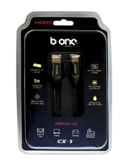 Foto 3 | Cable Hdmi A Hdmi B One C-x5 Chapado En Oro Full Hd 5m Color Negro