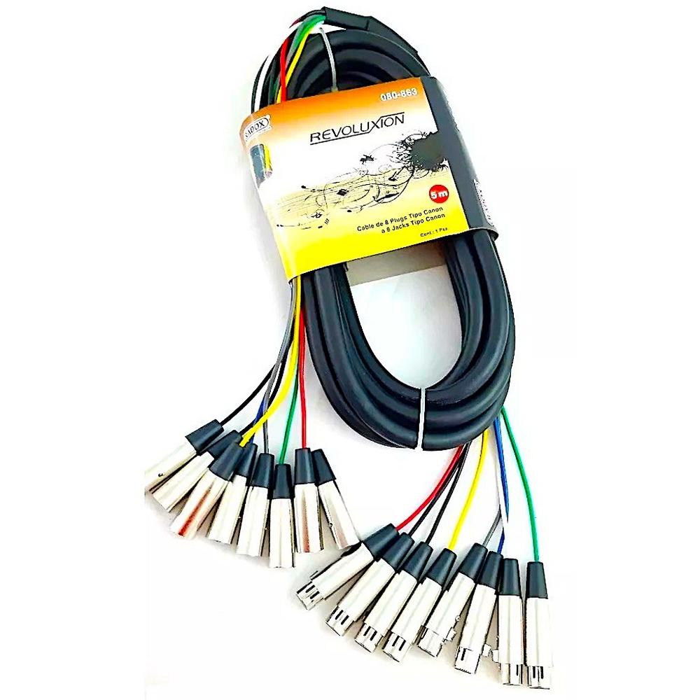 Foto 3 | Extension Medusa Snake 5 Metros 8 Canales Xlr