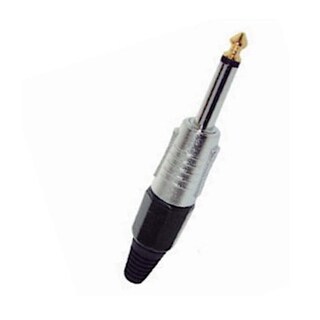 Foto 1 | Conector Ts De 6.3 Mm Jumbo Con Punta Dorada Y Protector De Cable