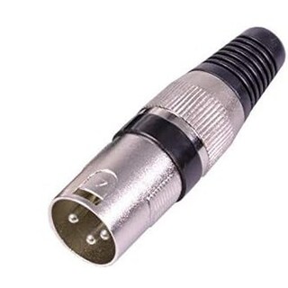 Foto 1 | Conector Xlr Macho De 3 Pines Con Seguro Negro