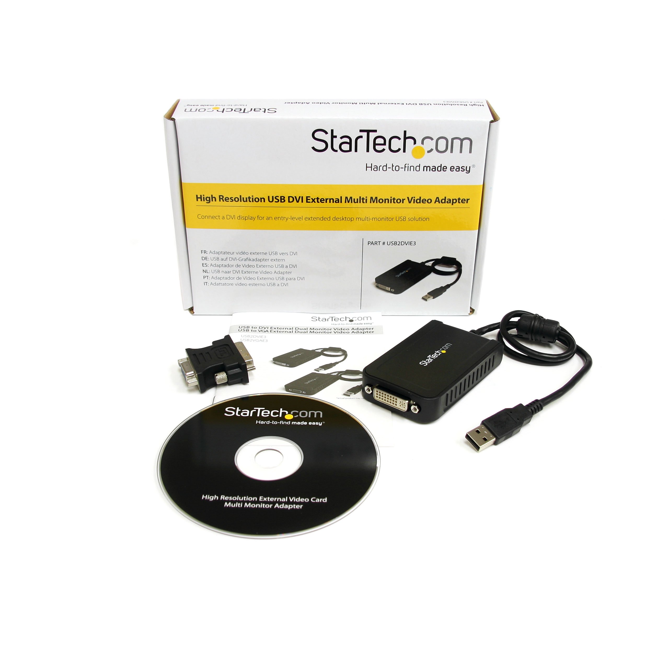 Foto 3 | Adaptador Usb A Dvi Startech.com 1920x1200 Windows Black - Venta Internacional.