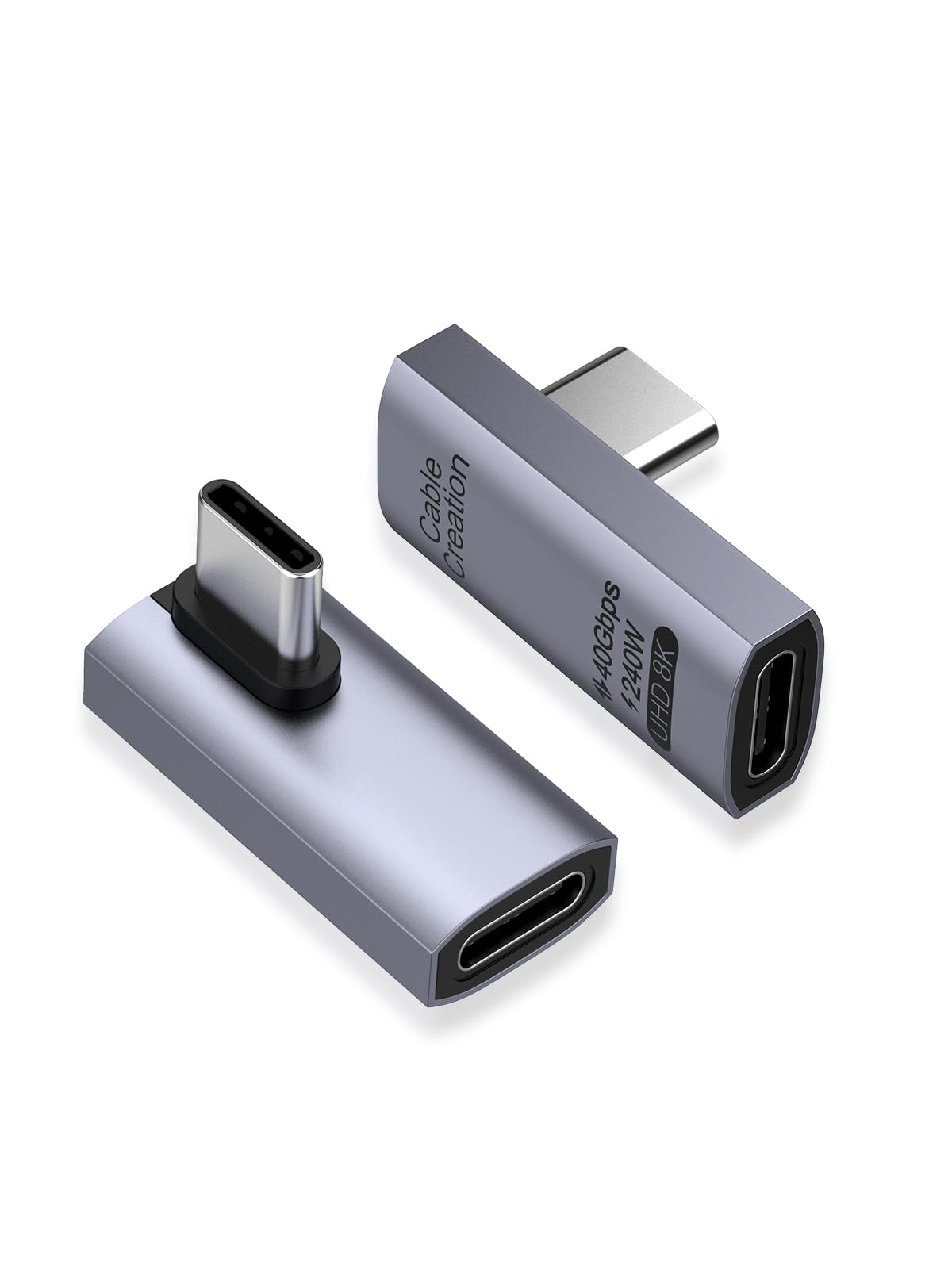 Foto 2 pulgar | Adaptador Usb C Cablecreation En Ángulo Recto De 90 Grados, Paquete De 2 - Venta Internacional.